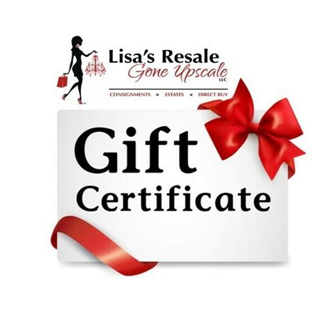 Just pick the value of the card and your friends or family are free to get exactly what they want! Store - Lisas Resale