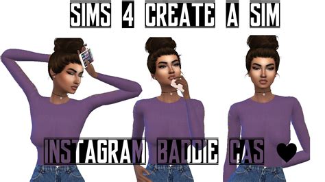 Instagram Baddie Cas Sims 4 No Links Youtube