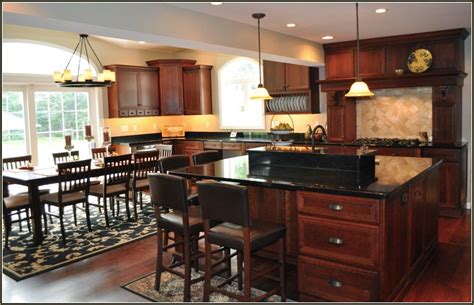 How to install your own granite kitchen countertops. Dark Cherry Kitchen Cabinets With Granite Countertops ...