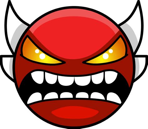 Geometry Dash Demon Face Clipart Large Size Png Image Pikpng