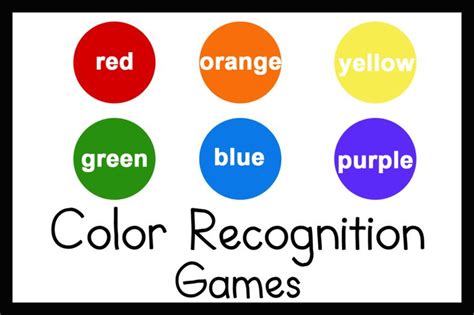 3 Games For Teaching Color Recognition Teaching Colors Free