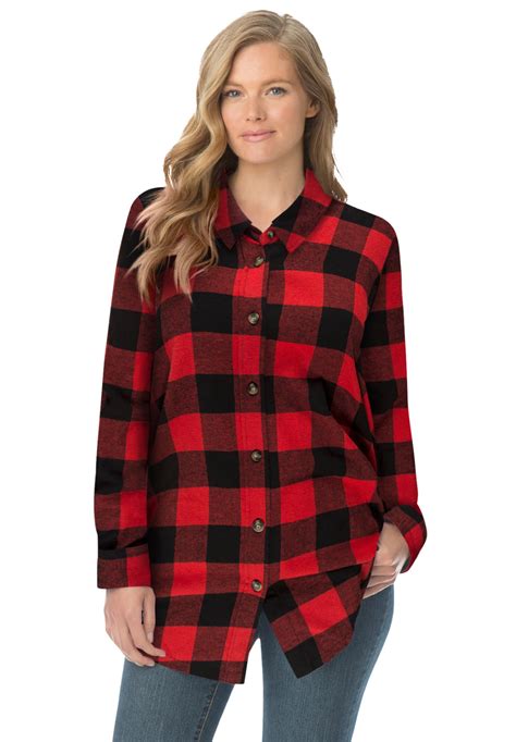 Womens Flannel Shirts Walmart