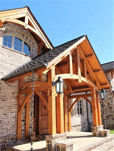 Timber Frame Front Porches Are Like A Giant Welcome Sign