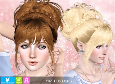 Tousled Braided Crown Topknot Hairstyle J161 Hush Baby By New Sea
