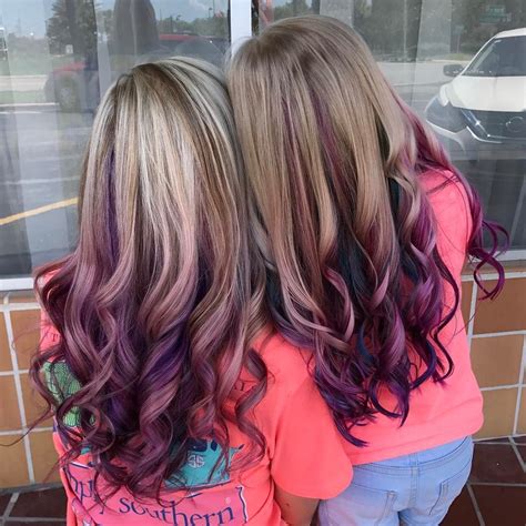 A💕 Mommy And Me Hair From Today Love These Girls💁🏼👩‍👧🦄 Colored