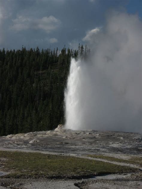 old faithful geyser yellowstone national park wyoming flickr
