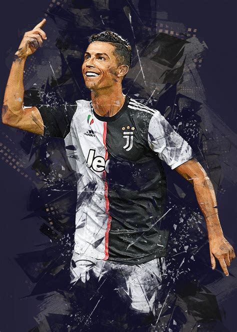 Cristiano Ronaldo Football Poster Print Ts Wall Art Etsy