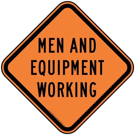 Slow Men At Work Reflective Sign Nhe 25729
