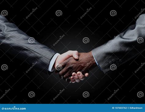 African Businessman S Hand Shaking White Businessman S Hand Stock
