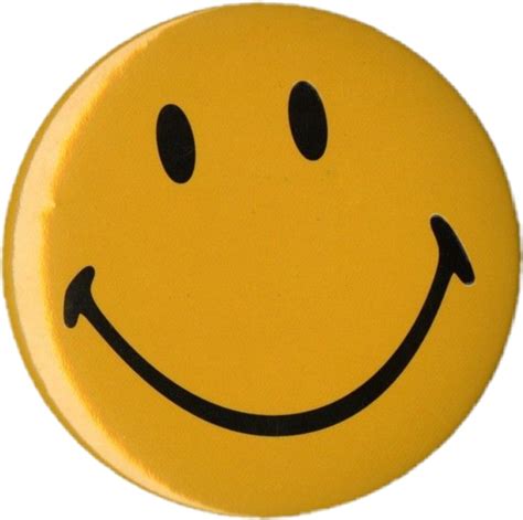 Aesthetic Tumblr Yellow Smile Smiley Face Pin Circle