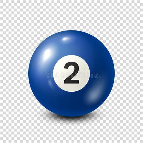 Billiardblue Pool Ball With Number 2snooker Transparent Background
