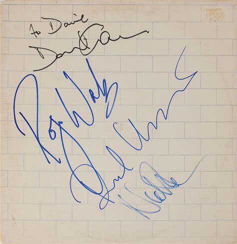 Pink Floyd Signed Album Sold For Rr Auction