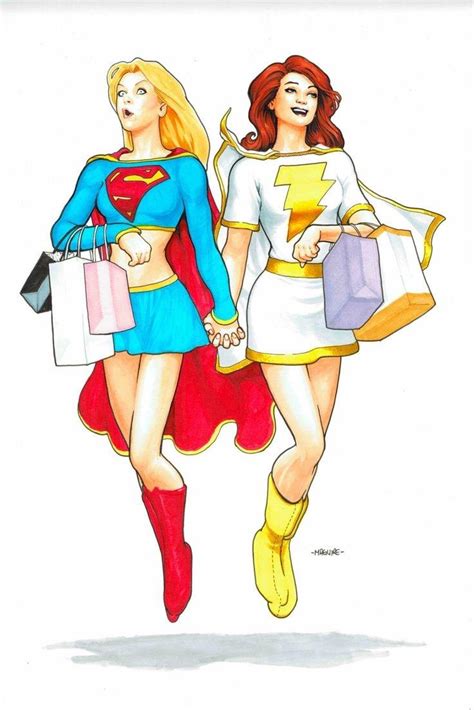 Supergirl And Mary Marvel By Kevin Maguire R Dccomics