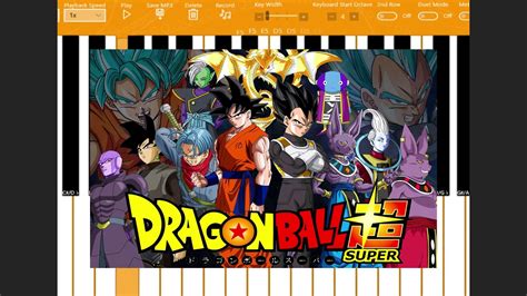 Dragon Ball Super Opening Theme Season 2 Piano Basic Version Youtube
