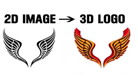 How To Convert A 2d Image To 3d Logo Free Logo Design Youtube