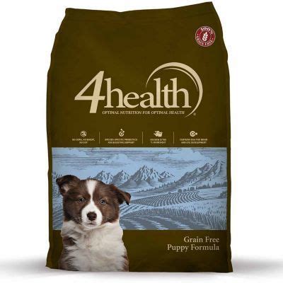 With protein and fat levels selected to help your puppy grow and thrive, this formula provides optimal nutrition for optimal health. 4health Grain Free Puppy Dog Food, 30 lb. Bag at Tractor ...