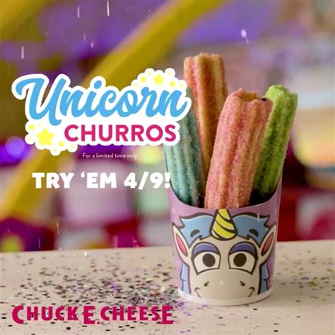 Fast Food News Chuck E Cheese Unicorn Churros The Impulsive Buy