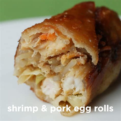 takeout style shrimp and pork egg rolls recipe by maklano