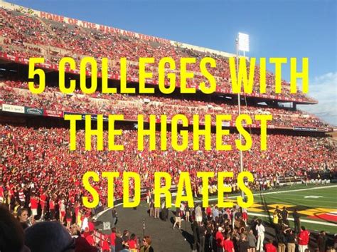 5 Colleges With The Highest Std Rates College Std Sexually Transmitted