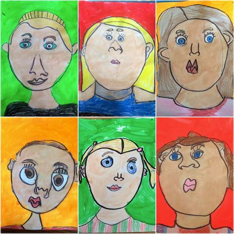 Exploring Art Elementary Art Kindergarten Self Portraits