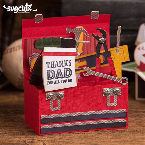 Patterns 3D DAD Gift Box SVG Father S Day Gift Box Sculpting Forming