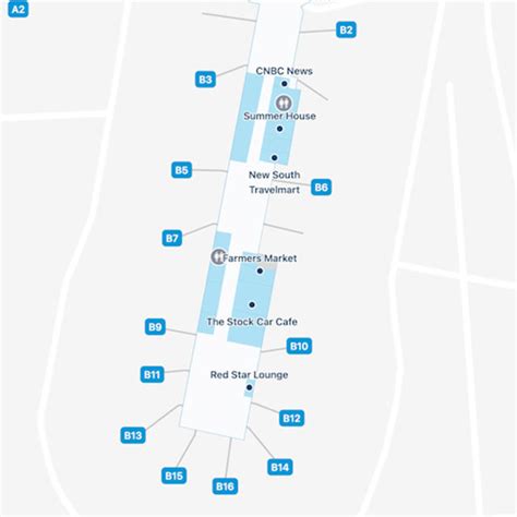 Charlotte Douglas Airport Map Clt Terminal Guide
