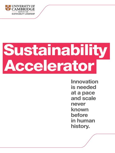 Sustainability Accelerator Flyer Pdf Sustainability Innovation