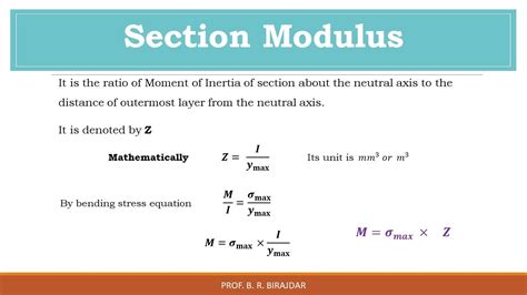 Section Modulus