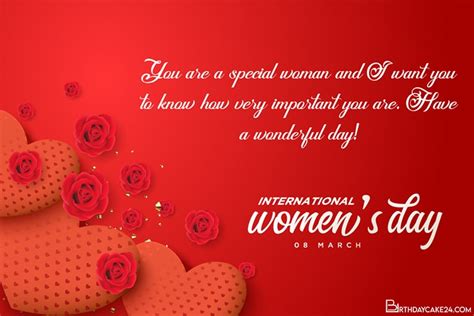 Free International Women S Day Customizable Greeting Card