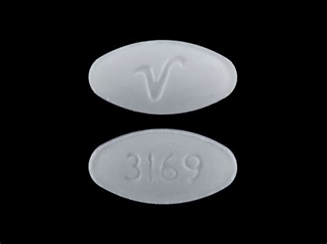 Pill Finder V White Elliptical Oval Medicine