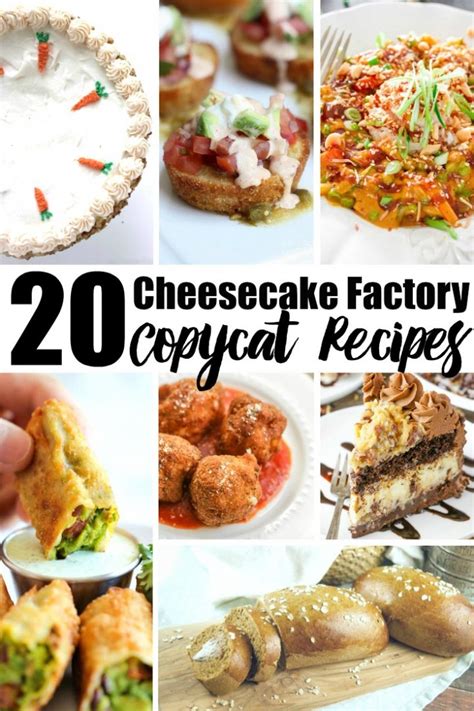 20 Cheesecake Factory Copycat Recipes Restaurant Food