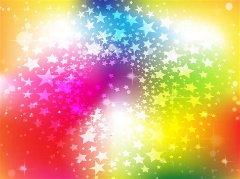🔥 Download Bright Rainbow Stars Background By Jsnyder85 Bright