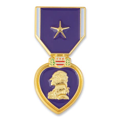 Purple Heart With Gold Star Lapel Pin Sgt Grit