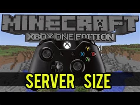 Maybe you would like to learn more about one of these? Minecraft (Xbox One) - Server Size - YouTube