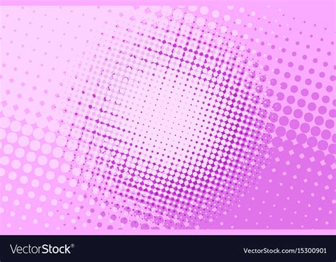 Pink Halftone Pop Art Background Royalty Free Vector Image