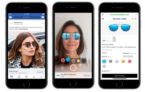 Facebook Testing Augmented Reality Product Ads To Preview Sunglasses