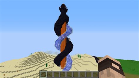 Spiral Nether Tower With Brewing Enchanting And Nether Portal