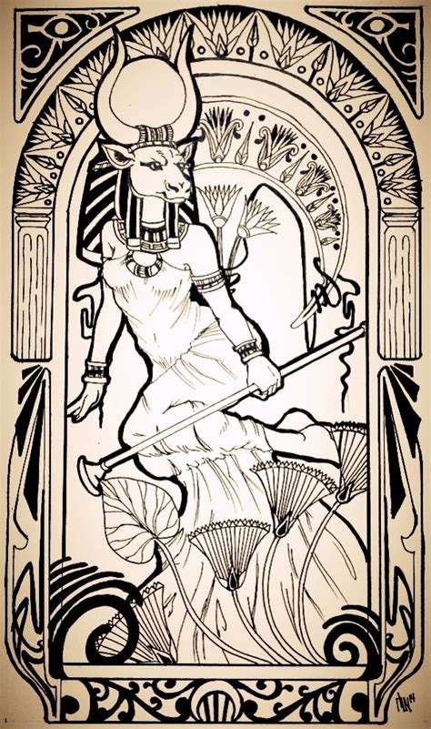 Egyptian Deity Egyptian Art Hathor Goddess Egyptian Mythology Egyptian Goddess Tattoo
