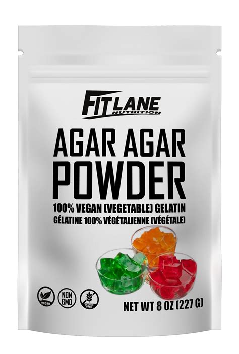 Buy Agar Agar Powder 8oz Vegan Unflavored Gelatin Substitute For