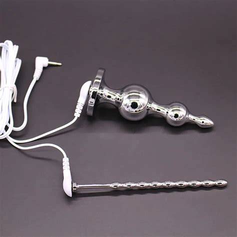 Electro Shock Anal Plug And Electrical Urethral Sound Prostate Electric Probe For Multiple
