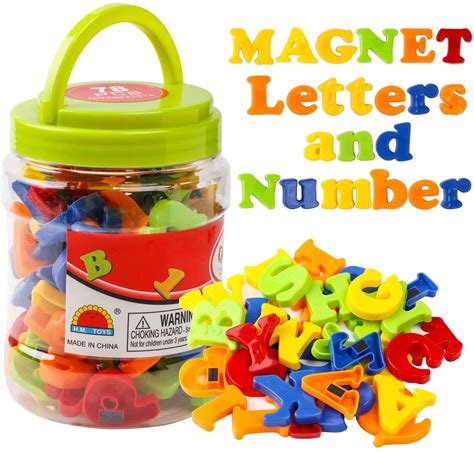 Magnetic Alphabet Magnets Letters And Numbers Toy Abc 123 Fridge