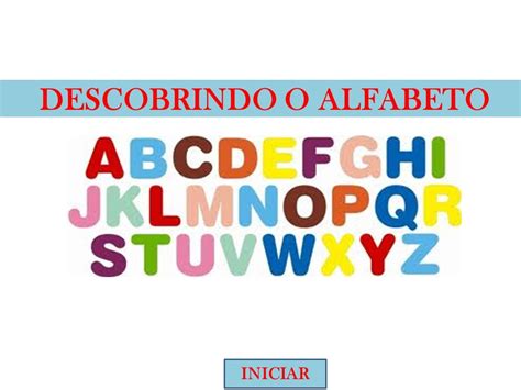 Brincando Com O Português Descobrindo O Alfabeto