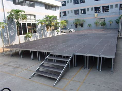 Quick Stage Design Portable Stage Platform With Mobile Stage Leg For