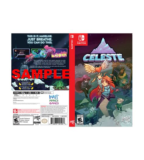 Celeste Best Buy Exclusive Cover Sheet – Limited Run Games