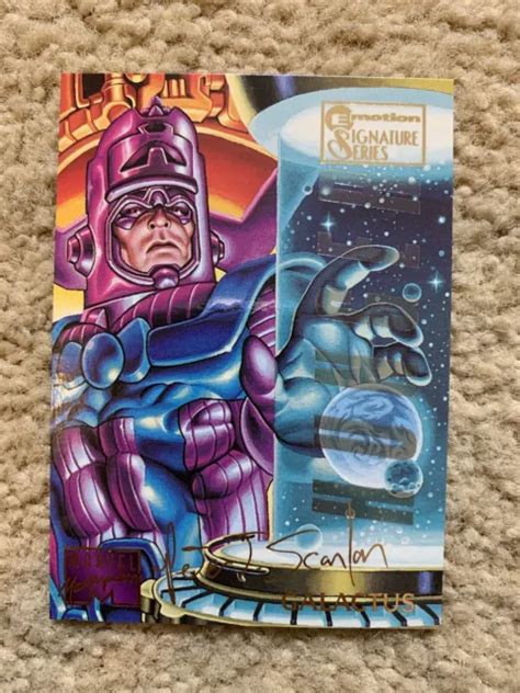 1995 Marvel Masterpieces Galactus Emotion Gold Foil Signature Card 33