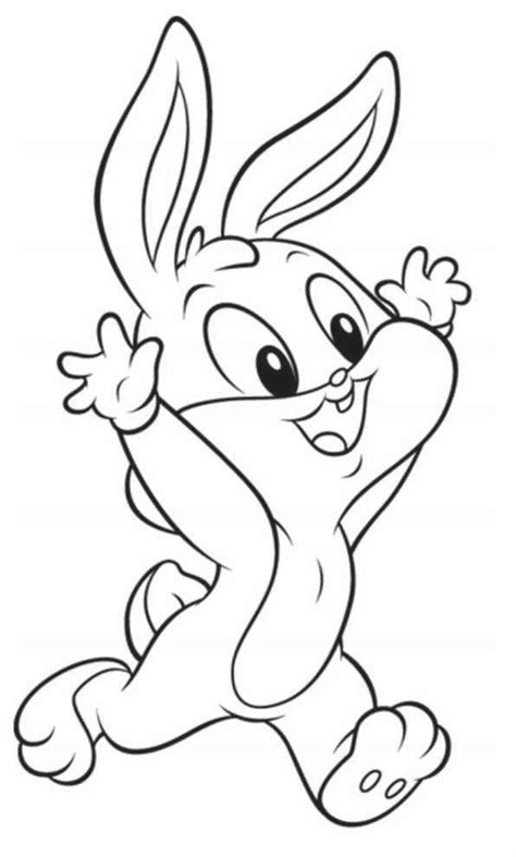 Bugs Bunny Pasar De Los Baby Looney Tunes Para Colorear Dibujos