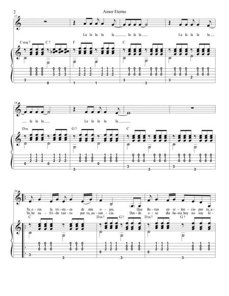 Amor Eterno Guitarvoice By Juan Gabriel Digital Sheet Music For