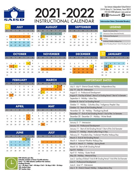 Saisd Calendar 2022 23 Printable Calendar 2022