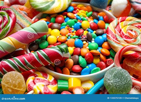 Many Different Yummy Candies As Background Stock Photo Image Of