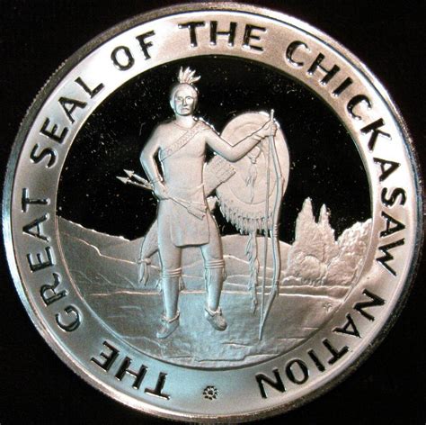 1496 1974 The Great Seal Of The Chickasaw Nation Proof